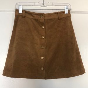 Marine Layer suede skirt.
